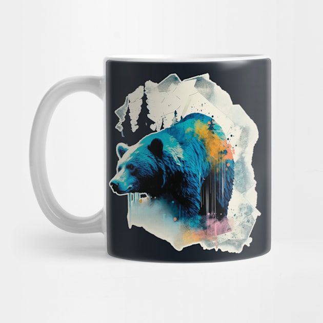 Abstract bear by GreenMary Design